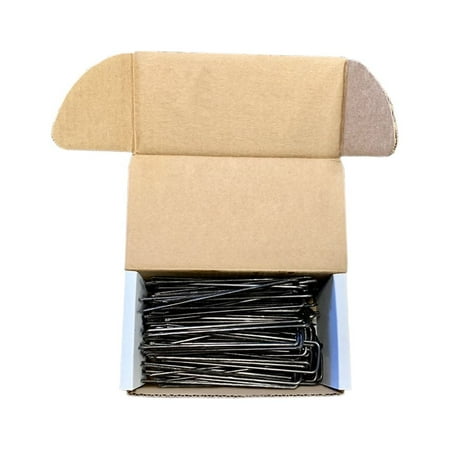 RAParts Anchor Pins - 100 Pack- Landscape Staples Sod Staples Garden Stakes