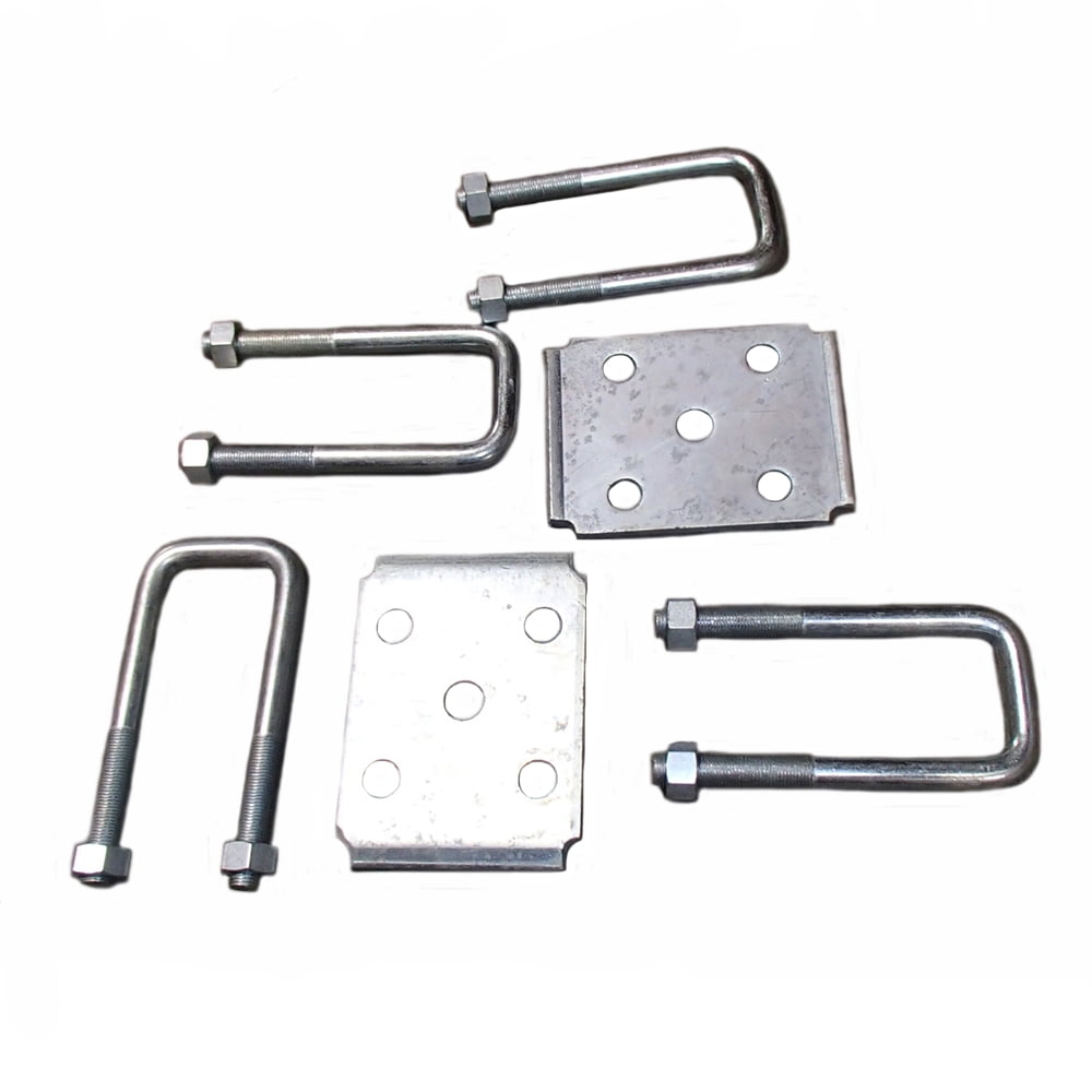 RAParts Boat Trailer Leaf Spring Axle Square U-Bolt Kit 9/16" x 3-1/8" x 6-1/4"