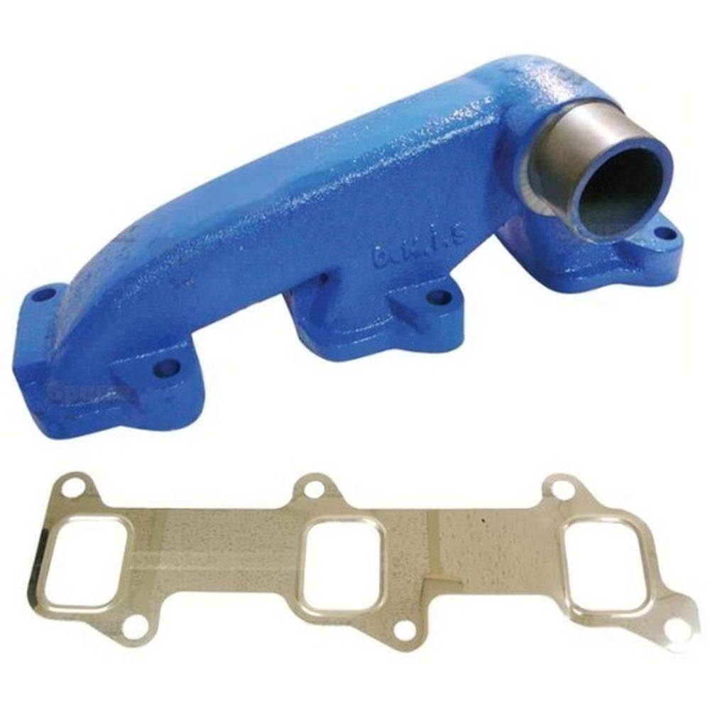 Caltric Exhaust Manifold Replacement For Ford Tractors 2000-545 Models - Direct Fit Manifold