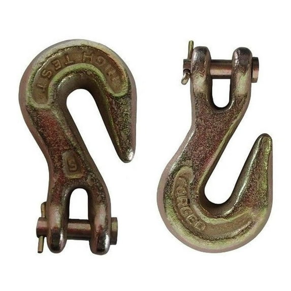 RAParts CHG516-2 Clevis Grab Hooks with Pins G70 Transport Forged 4,700 lbs WLL Grade 70