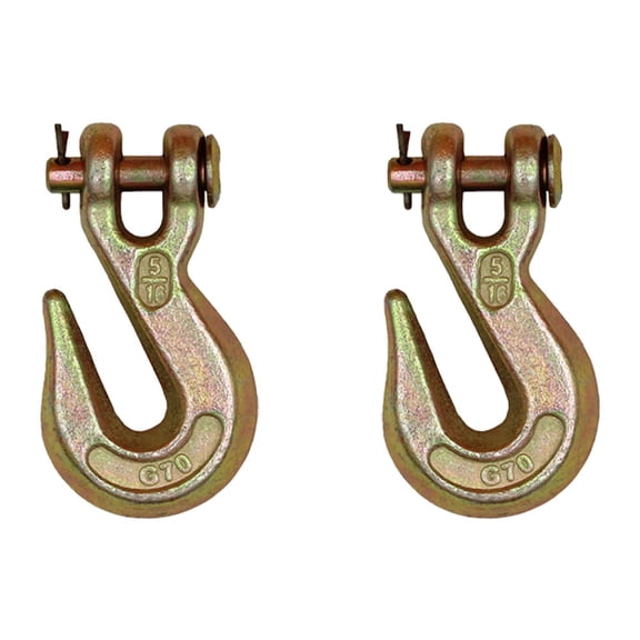 RAParts CHG516-2 Clevis Grab Hooks with Pins G70 Transport Forged 4,700 lbs WLL Grade 70