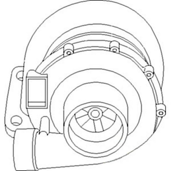 RAParts D0NN6K682AT New Turbocharger Fits Ford New Holland Tractor 7500 7000 7100 7200