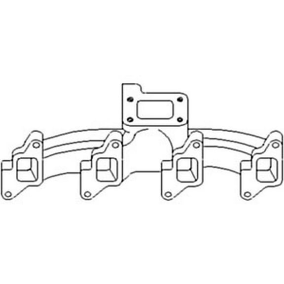 RAParts D1NN9430A Exhaust Manifold Fits Ford New Holland 750 7500 755 755A 755B 7000 +