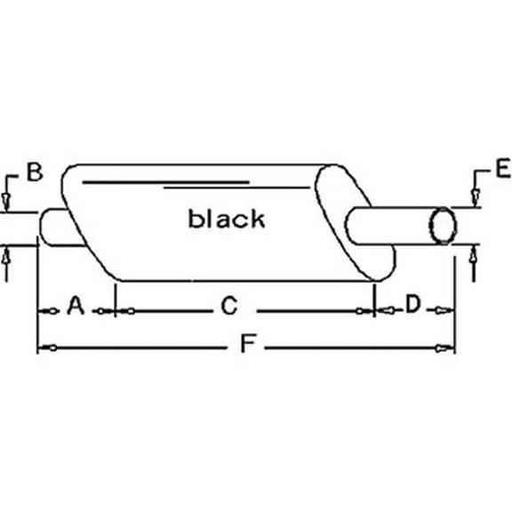 RAParts D6NN5230AJ Fits Ford New Holland Tractor Vertical Muffler 9600 9700 TW10 TW20