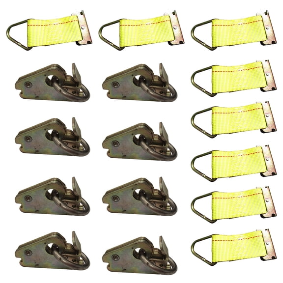 RAParts E-Track O-Rings & Tie Down Straps For Enclosed Trailer Cargo Trailer Truck