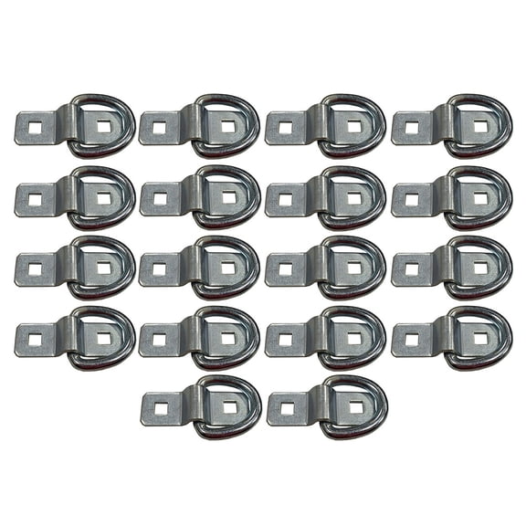 RAParts Eighteen (18) New 3/8" Bolt-on D-Rings For Cars, Trucks, Trailers, Campers