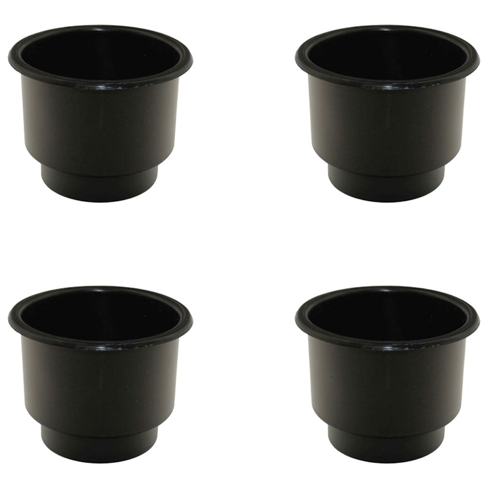 RAParts Four Black Jumbo Plastic Cup-Holder Inserts Made For Boats RVs ...