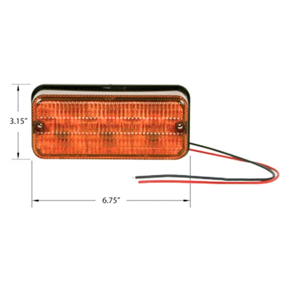 RAParts HA92185 JW Speaker LED Amber Clearance & Warning Light - Fits New Holland