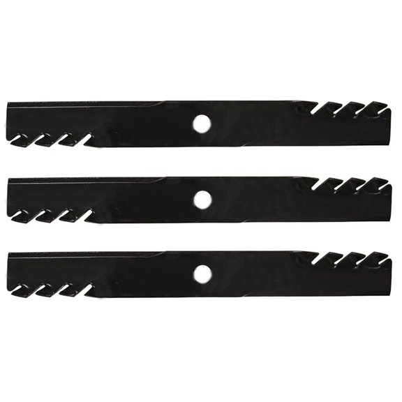 RAParts Mower Fits Lazer Z - 60 Set Of 3 Deck Mulch Blades 15/16 hole Fits Exmark