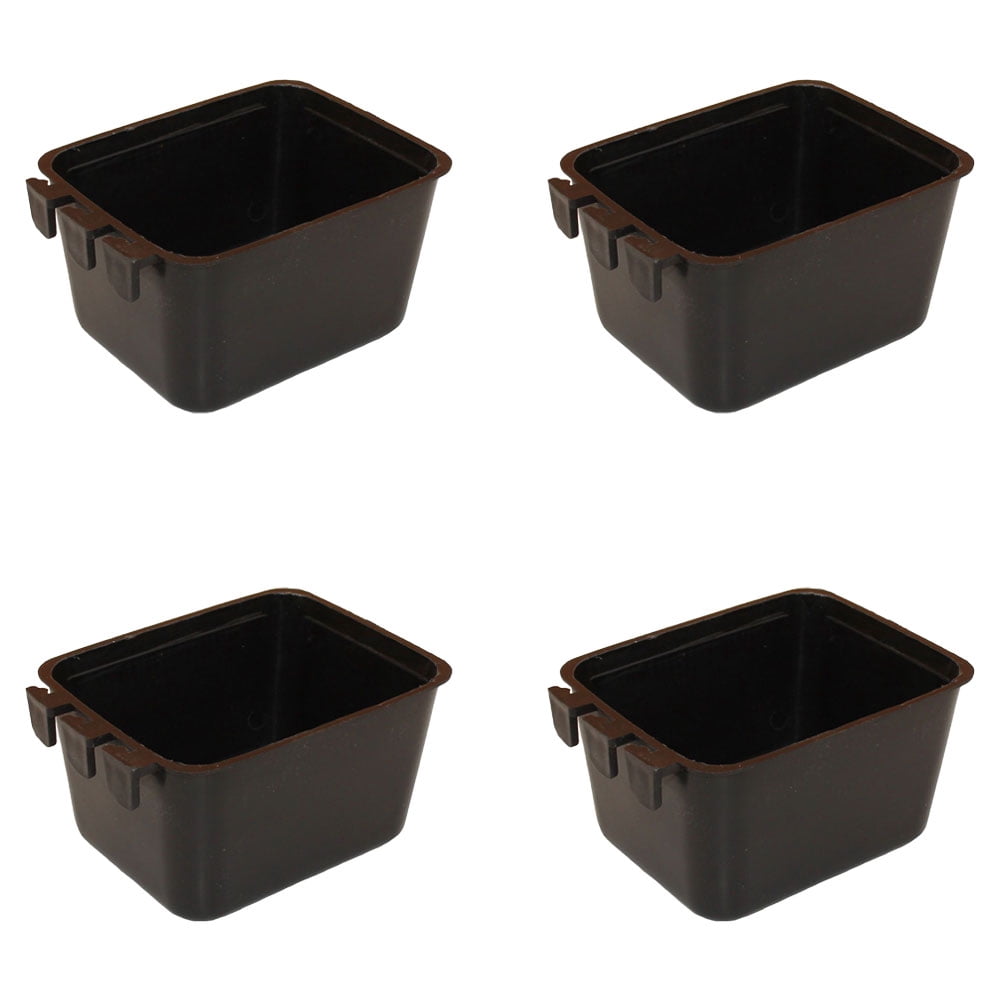 Hanging Feed & Water Cage Cups (16 Pack) Chickens Poultry 1/2