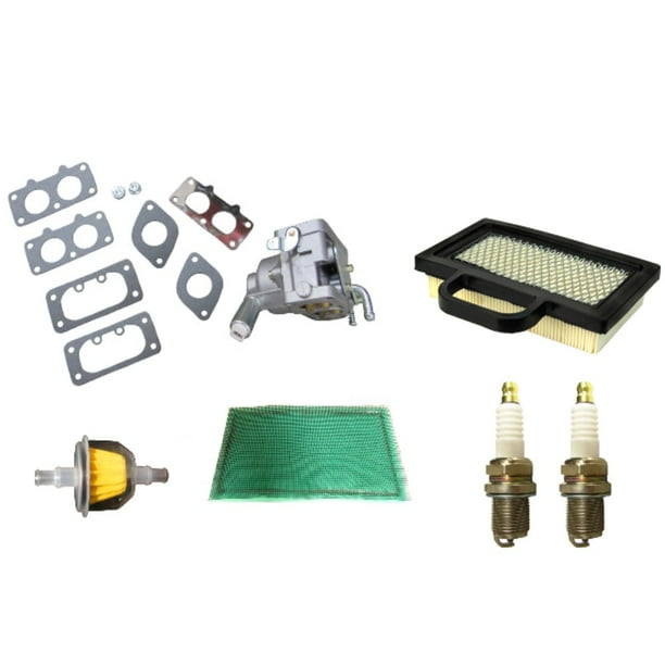 RAParts New Carburetor with Tune Up Kit for V Twin 4 Cycle Engines MIU11286 Fits John Deere LA120 X140 Z425 Fits Sabre 1846HV Fits Scotts S2546 LG499486 LG273638 M78543 791230 Walmart Business Supplie...