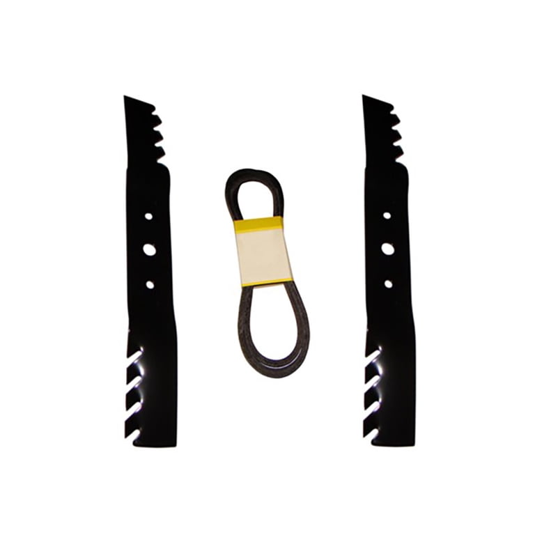 RAParts New Mulching Blades Deck Drive Belt Kit Fits John Deere