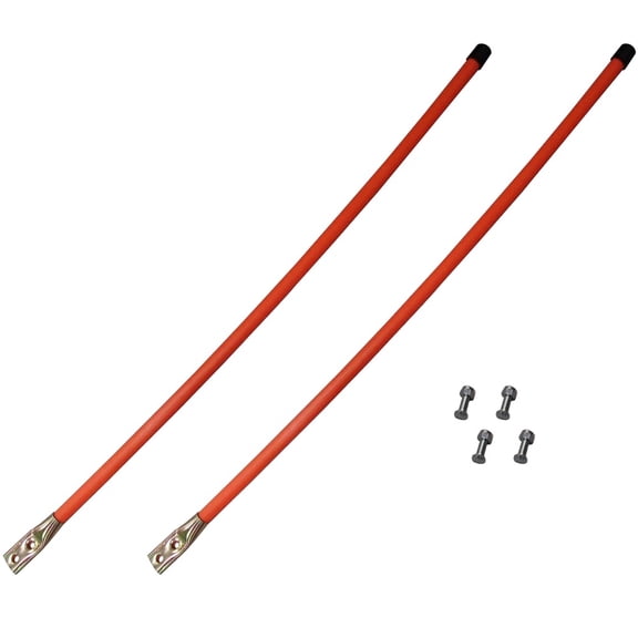 RAParts New Pair of 36" Universal Snow Plow Blade Marker Guide Kit Fluorescent Orange