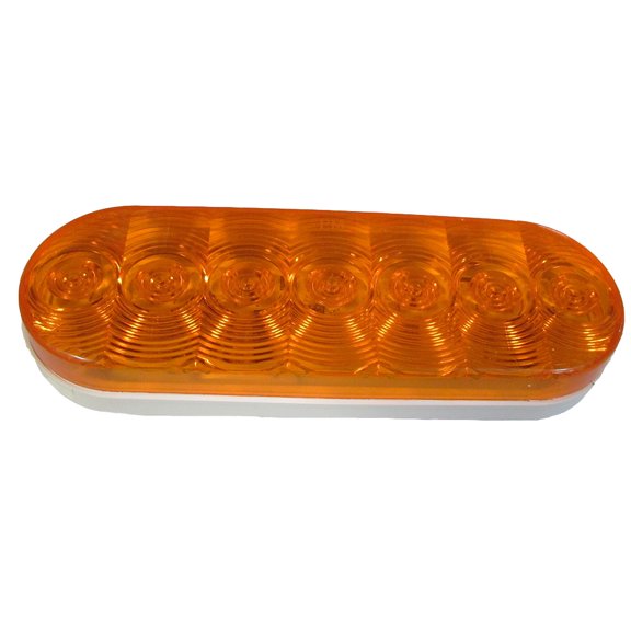 RAParts One 12 Volt Orange Oval 6'' Stop Turn Tail (STT) LED Light 019-03-300