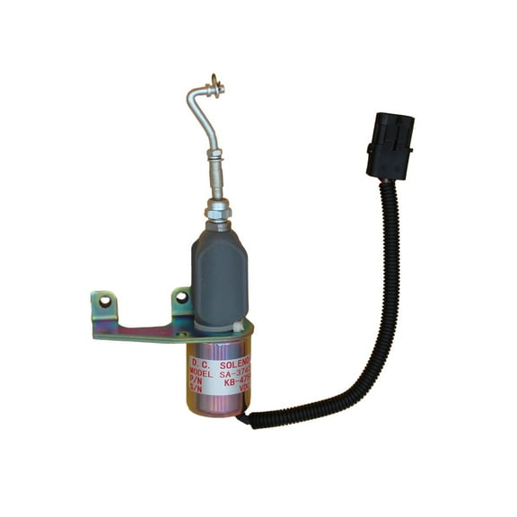 RAParts One New 12 Volt 3974947 SA-3742-24 Shutoff Solenoid Fits Cummins Excavator 6BT 6CT 8.3