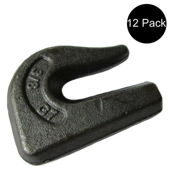 RAParts Pack of 12 Weld On Grab Chain Hooks 3/8" G70 Wll 6,600 Bucket Trailer Rigging 0900104