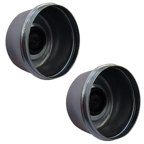 (Pack of 2) Grease Caps 2.64" Diameter with Rubber Inserts Fits EZ Lube Spindle