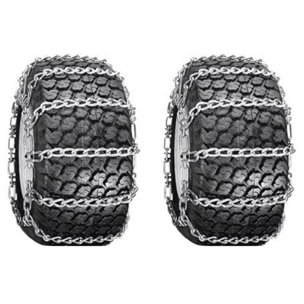 New Pair Of 13x5x6 , 12.5x450x6 Snow Mud Traction TIRE CHAINS - View #7