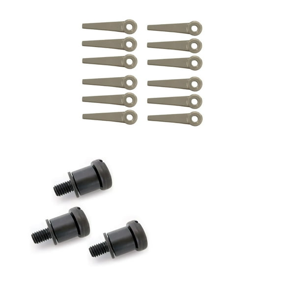 RAParts PolyCut Trimmer Blades & Bolts Replacement Set 4111 710 8700 / 4111 007 1001 Fits Stihl