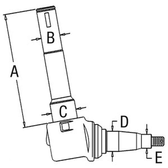 RAParts R2816 Spindle Fits Allis-Chalmers