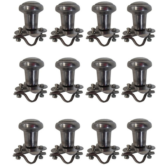 RAParts R3275 New Universal Box of 12 Bare Aluminum Steering Wheel Spinners