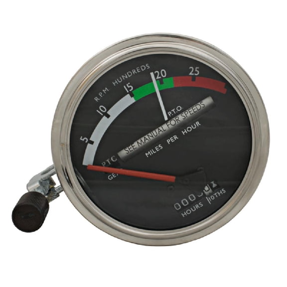 RAParts R6353 Tachometer - Red Needle Fits John Deere 4020 (Powershift To S#250000)