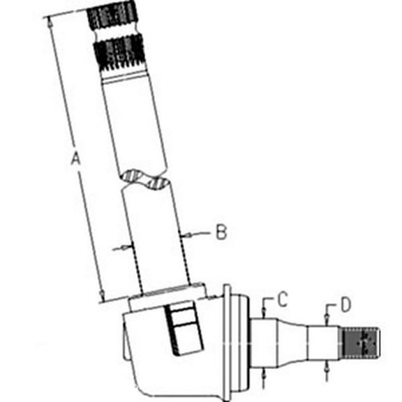 RAParts RE73022 Right Hand Left Hand Spindle Fits John Deere Tractors Model 5105 5205