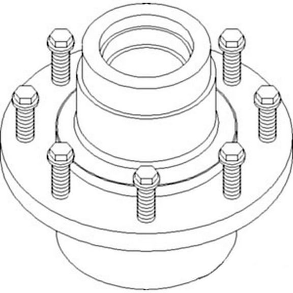 RAParts Rear Wheel Hub Fits 6620 7720 8820 9400 9410 9500 9510 9600 9610 CTS CTS II AH13