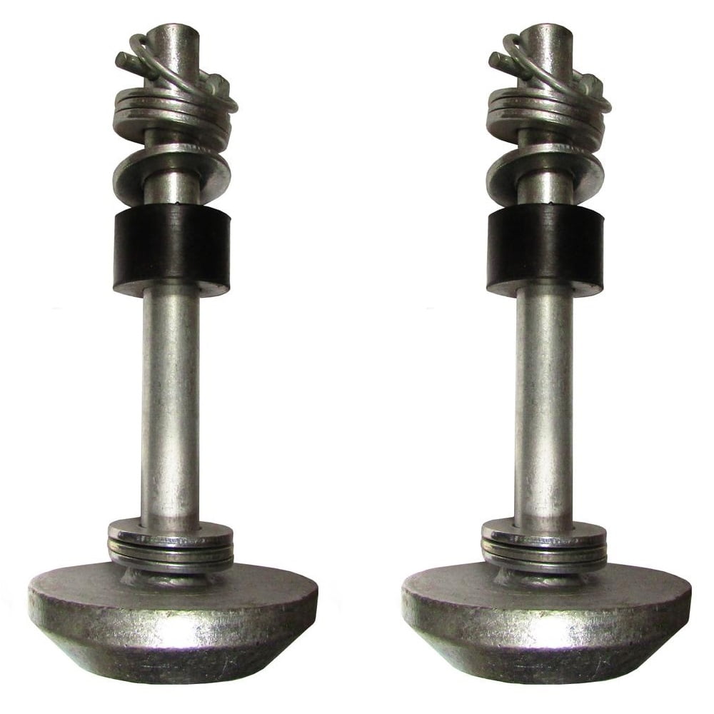 Two UTV Snow Plow Skid Shoe ATV 4501-0702 With Lynch Pins Washers and Rubber Bumbers