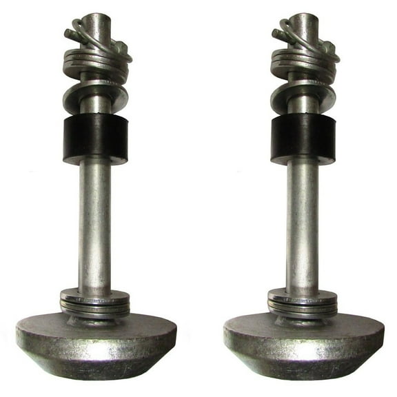 Two UTV Snow Plow Skid Shoe ATV 4501-0702 With Lynch Pins Washers and Rubber Bumbers