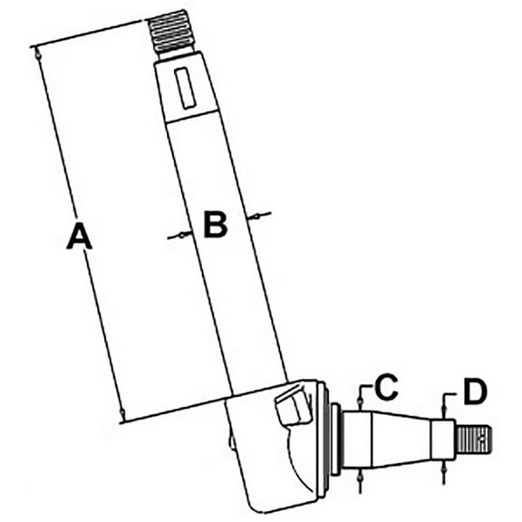 RAParts Right Hand Spindle Fits 50C 50D 6500 674057M93 674057V93 A-674057M93 A-674057M93