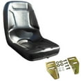 thumbnail image 2 of Stevens Lake Parts Black & Orange Vinyl Seat For Kubota Tractors – Fits B7100, L175, L235, L245, L275 – 34200-18400 Compatible 2 of 6