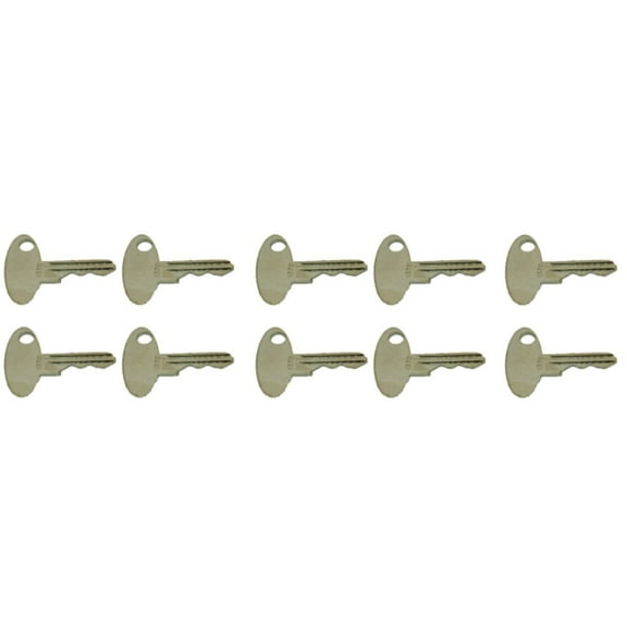 RAParts Set of 10 Ignition Keys Fits Ford/New Holland L465 L554 L565 LS140 LS150