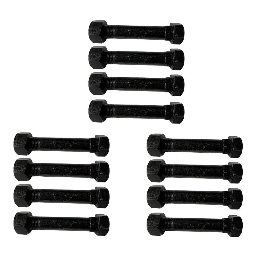 RAParts Set of 12 Trailer Leaf Spring Shackle Bolts 9/16"18 X 3" Long w/ Nuts