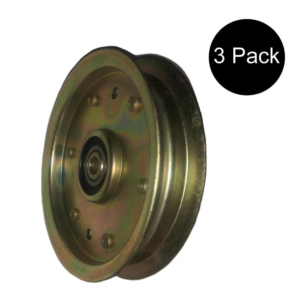RAParts Set of (3) Flat Idler Pulleys Fits Cub Cadet LT1040 LTX1040