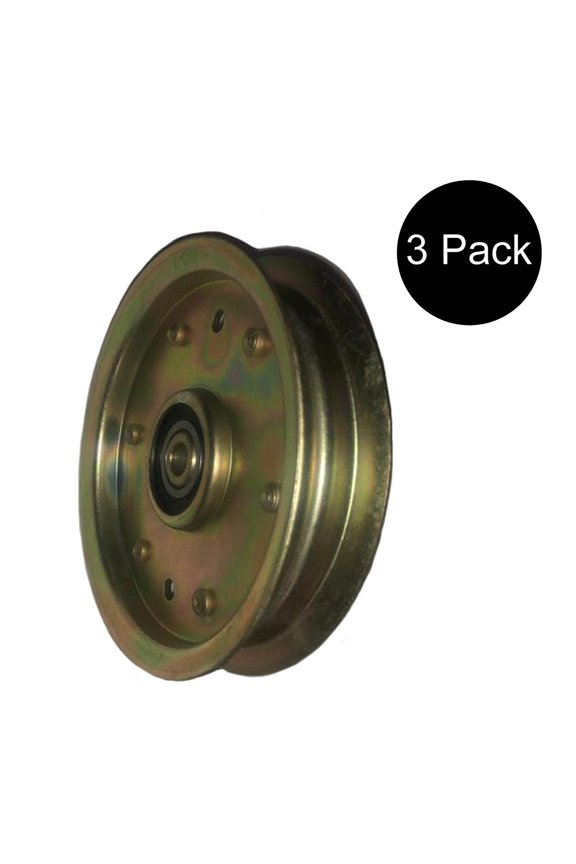 RAParts Set of (3) Flat Idler Pulleys Fits Cub Cadet LT1040 LTX1040 LTX1042 LTX1050