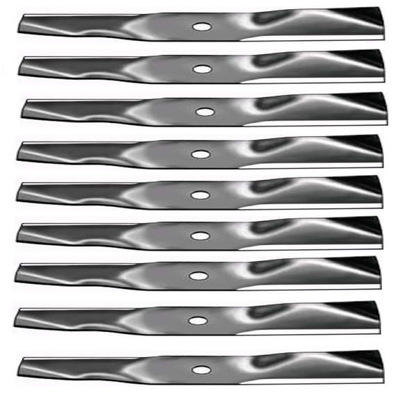 RAParts Set of (9) Standard Mower Blades Fits John Deere 54" Deck Replaces M115496