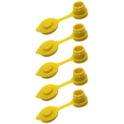 Set of Five x5 Heavy Duty Fuel Can Vent Caps For All Plastic Fuel Cans Yellow