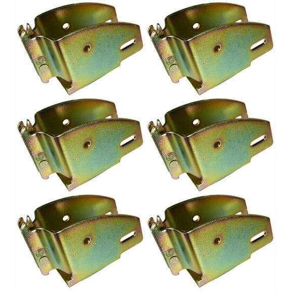 RAParts Set of Six (6) E-Track Wood Beam Holder Sockets 1845 For Trailers Shipping Applications Cargo Control & More Fits E & A Style Logistic Tracks