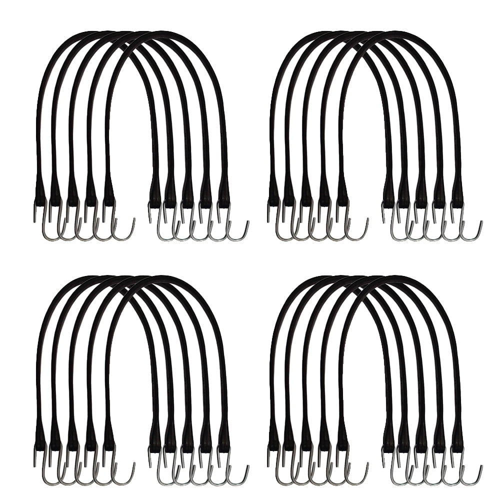 RAParts Set of Twenty (20) Natural Rubber 21" Bungee Tire Chain Truck Trailer Tie Down Cord Strap