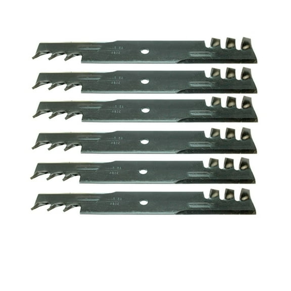 RAParts Six (6) Universal Toothed Mulching Mower Blades 302-618