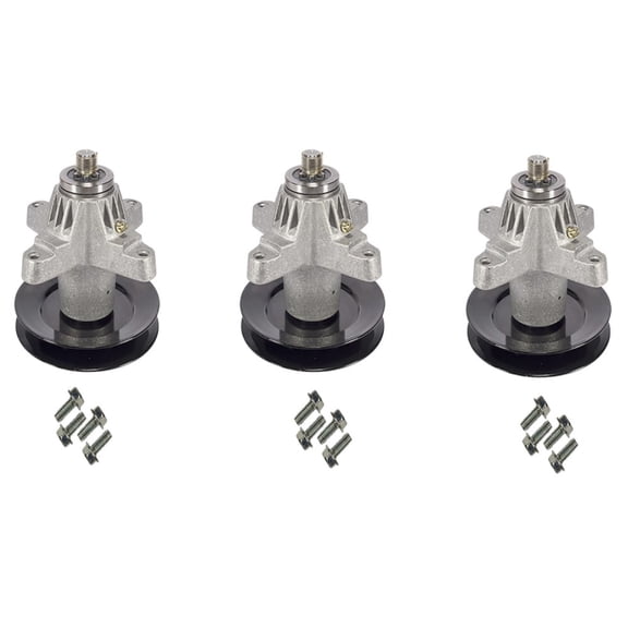 RAParts Spindle Kit Set of 3 Fits Cub Cadet 50" RZT fits Troy Bilt fits MTD 918-04125B