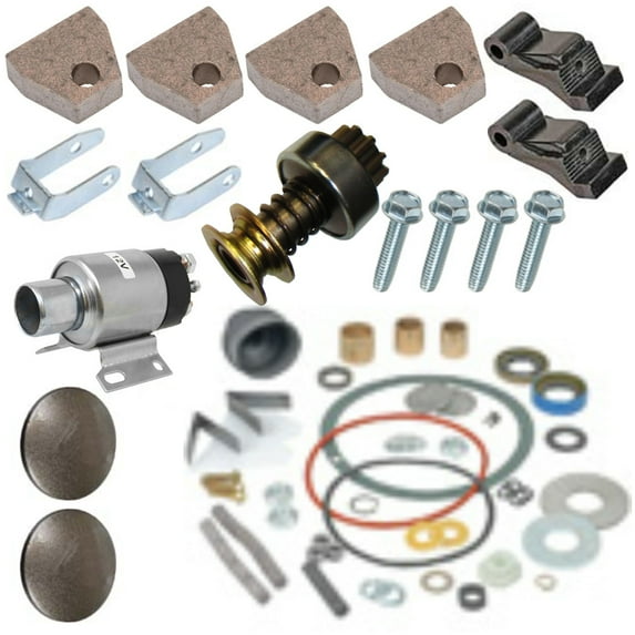 RAParts Starter Rebuild Kit Fits Delco 1113176 30MT Fits FARMALL IH 706D Diesel Drive & Solenoid