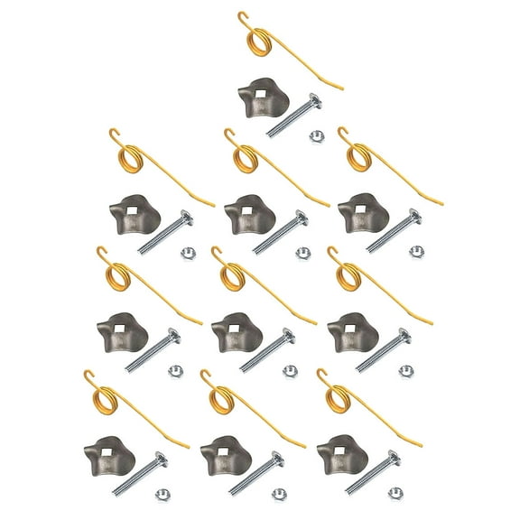 RAParts TENH1A Set of Fifty Rake Teeth Clips Bolts Nuts Fits New Holland S55 56B 792493