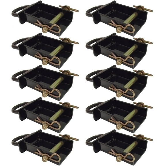 RAParts Ten Stake Pocket D-Rings PK-SPTD Adds Fast Easy Tie-Down Points & Secures Cargo