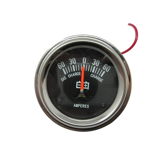RAParts A0NN10670A New Tractor Ammeter Gauge Fits Ford New Holland 60 Amp w/ Chrome Bevel