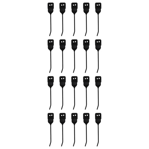 RAParts Twenty LH Rubber Mounted Rake Teeth 10" Tine x 3/8" Holes x 1.8593" Yoke RMT-3