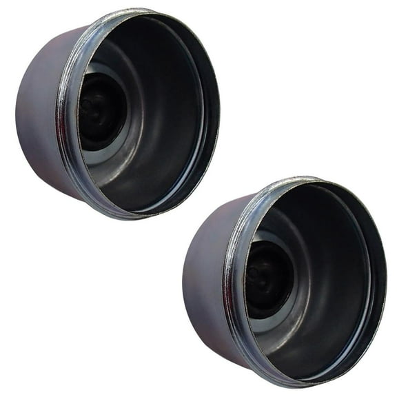 RAParts Two (2) Trailer Axle RV Camper 2.72" EZ Lube Dust Cap Cup Grease Cover with Plug