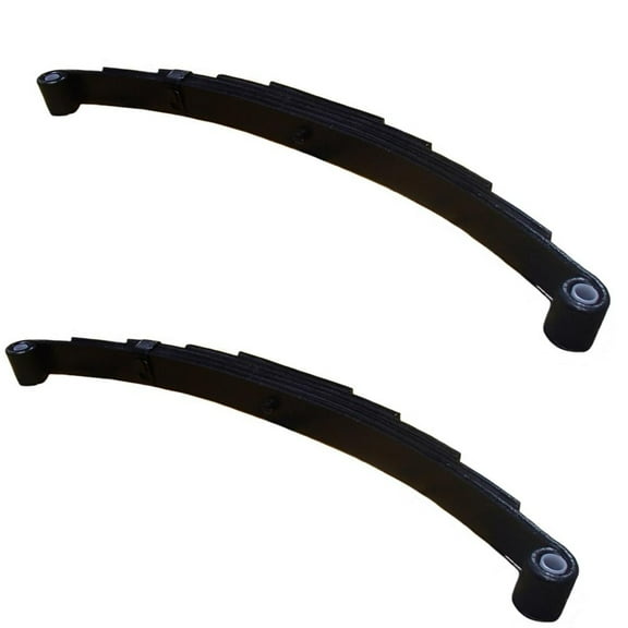 RAParts Two (2) Trailer Leaf Springs 5 Leaf Double Eye, 3000lbs Capacity, For 5,200 lb. - 6,000 lb. Axles