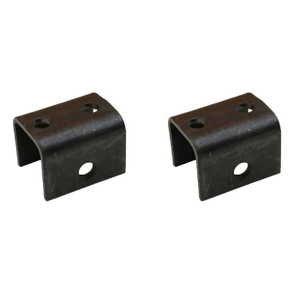 RAParts Two Trailer Front & Rear Hangers for Double-Eye Springs 2-3/8" x 3" x 1-7/8" & 9/16" Bolt Hole